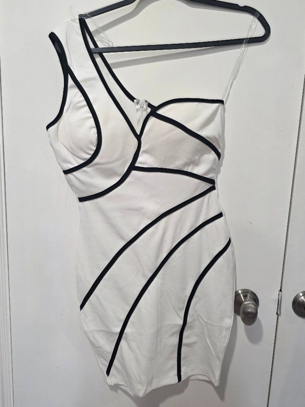 One shouldered mini dress